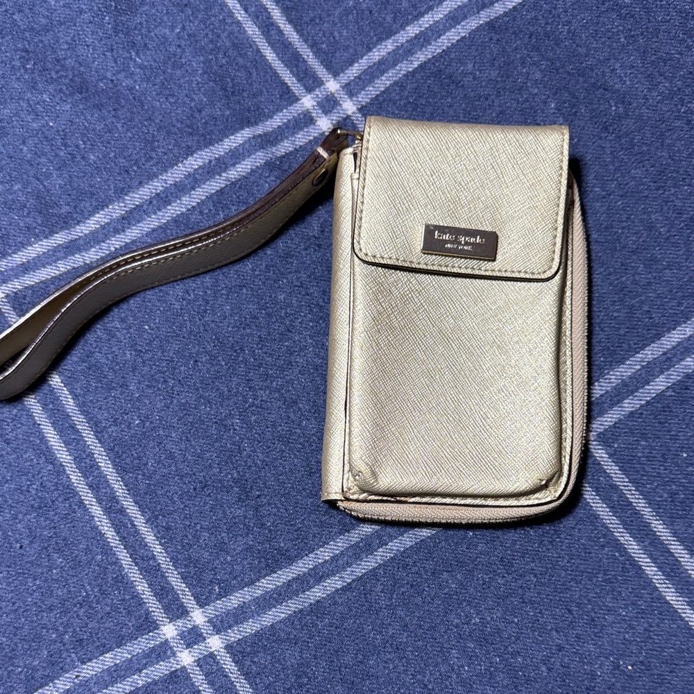 Kate Spade Metallic Gold Wristlet